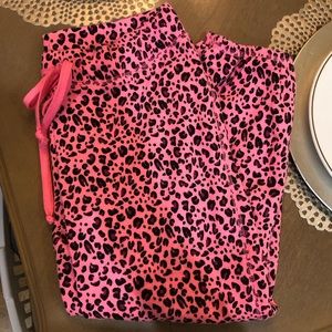 Pink Leopard Print Joggers